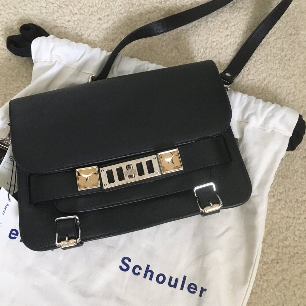 Proenza Schouler Classic Black PS 11 Leather Bag - NEW MINT WITH ORIGINAL TAGS!